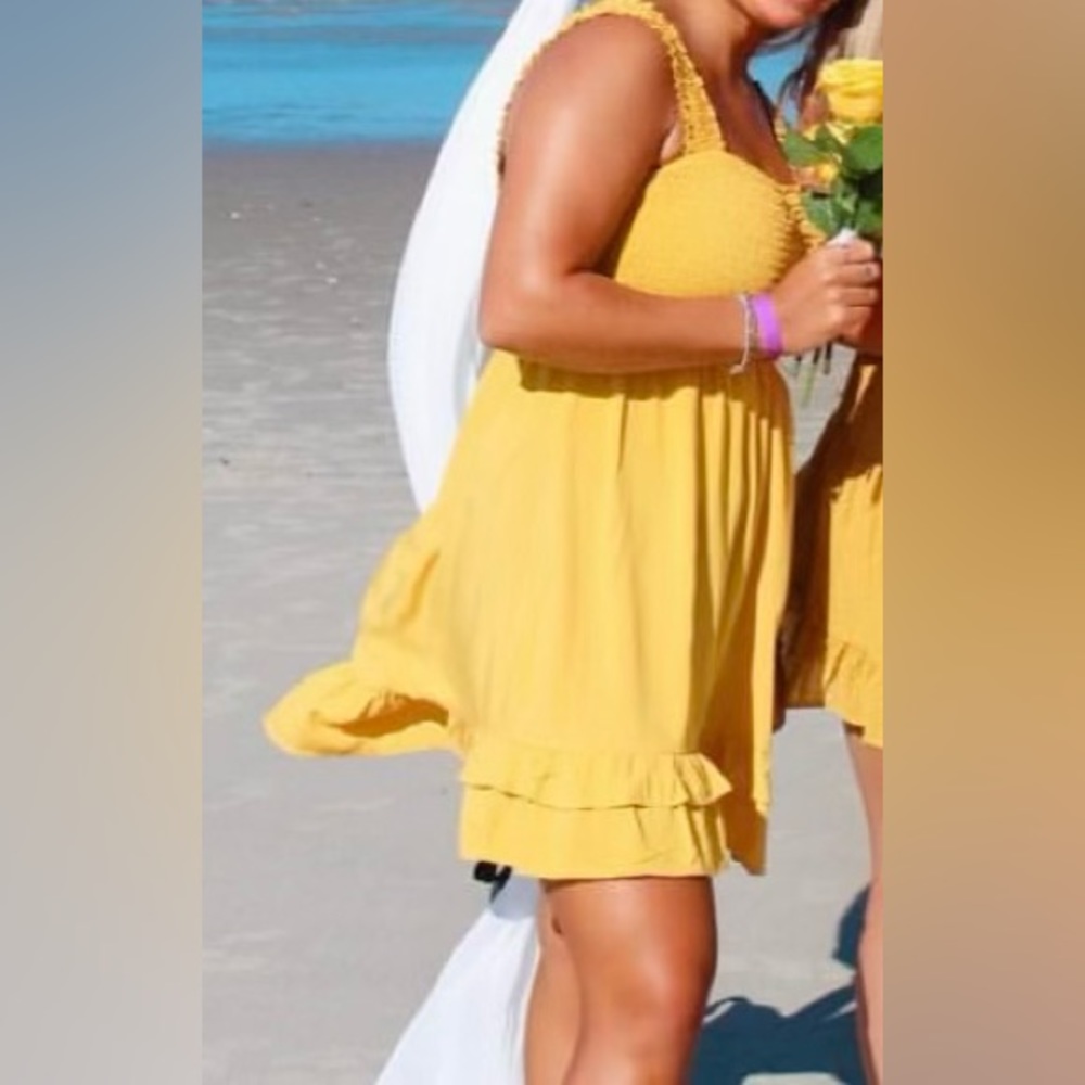 Forever 21 yellow sundress size m